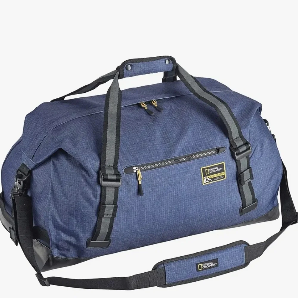 NWOT Eagle Creek National Geographic Adventure Duffel 60l Bag, Cosmic Blue